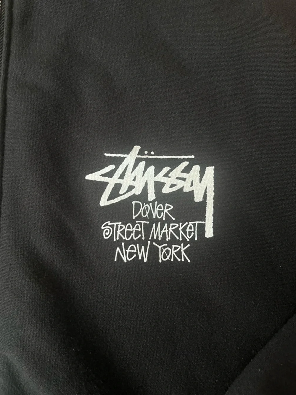 Stüssy x Dover Street Market New York Black Zip Up Hoodie - Picture 4 of 10
